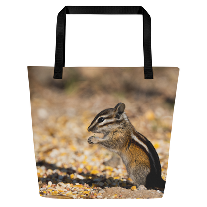 Chipmunk All-Over Print Large Tote Bag - The Overland Diaries