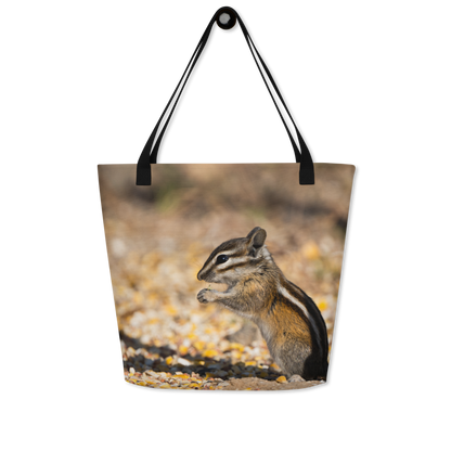 Chipmunk All-Over Print Large Tote Bag - The Overland Diaries