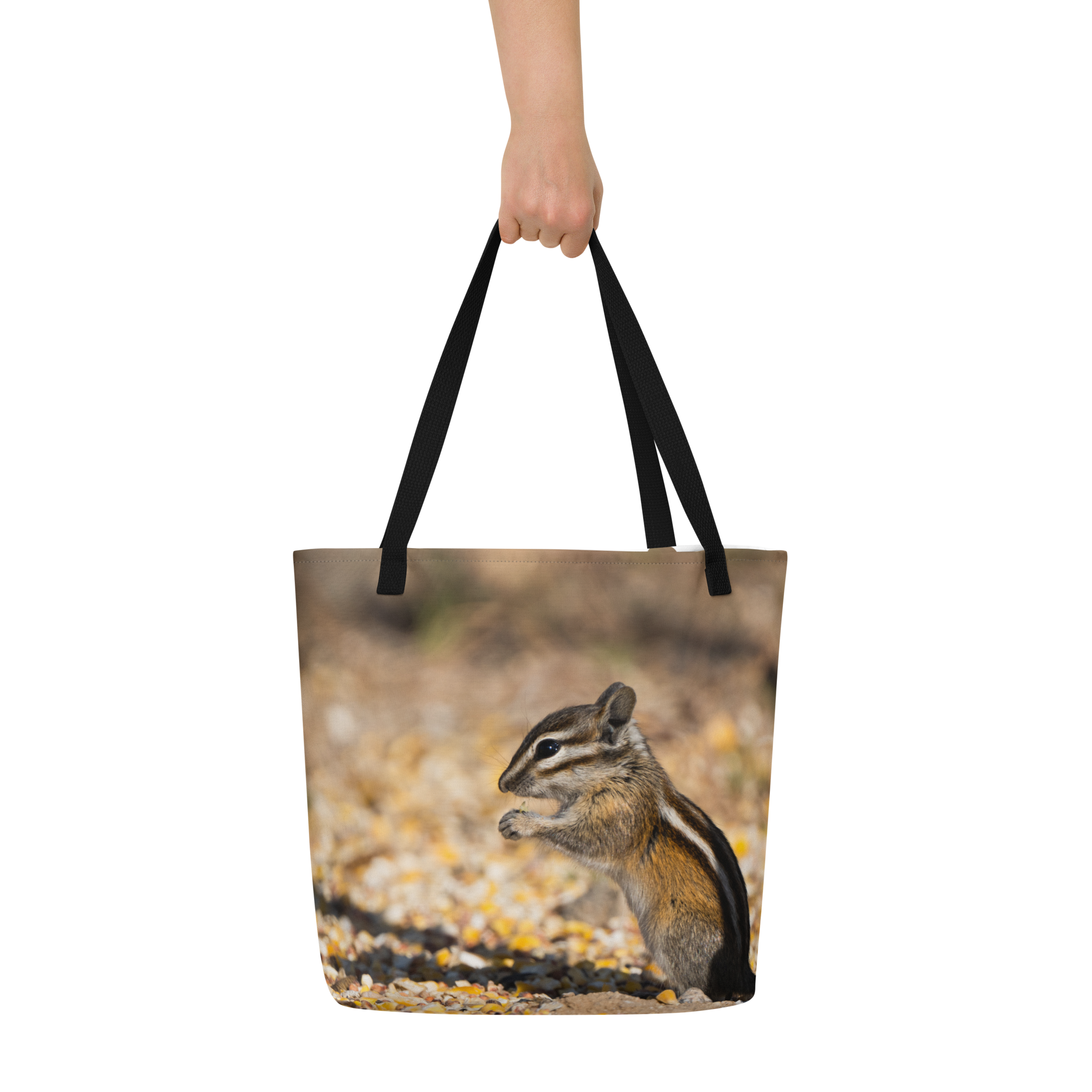 Chipmunk All-Over Print Large Tote Bag - The Overland Diaries