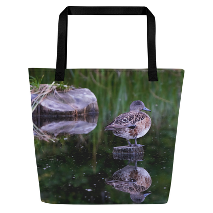 American Wigeon All-Over Print Large Tote Bag - The Overland Diaries