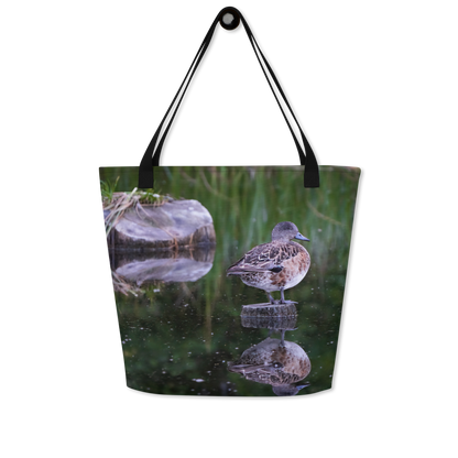 American Wigeon All-Over Print Large Tote Bag - The Overland Diaries