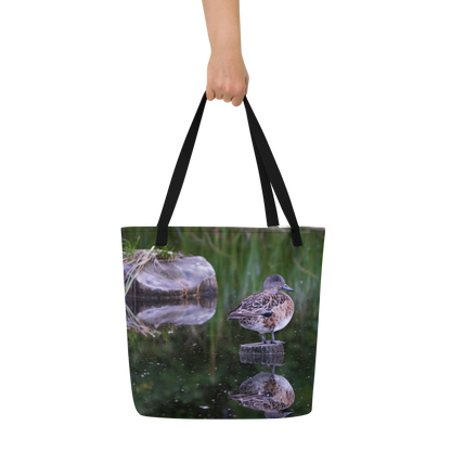 American Wigeon All-Over Print Large Tote Bag - The Overland Diaries