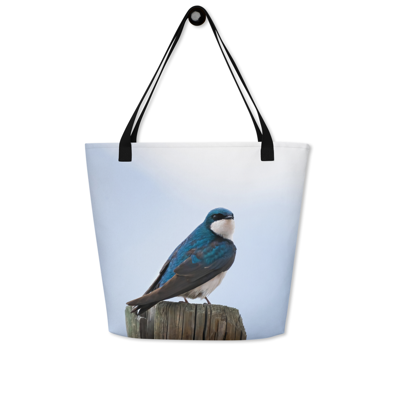 Tree Swallow All-Over Print Large Tote Bag - The Overland Diaries