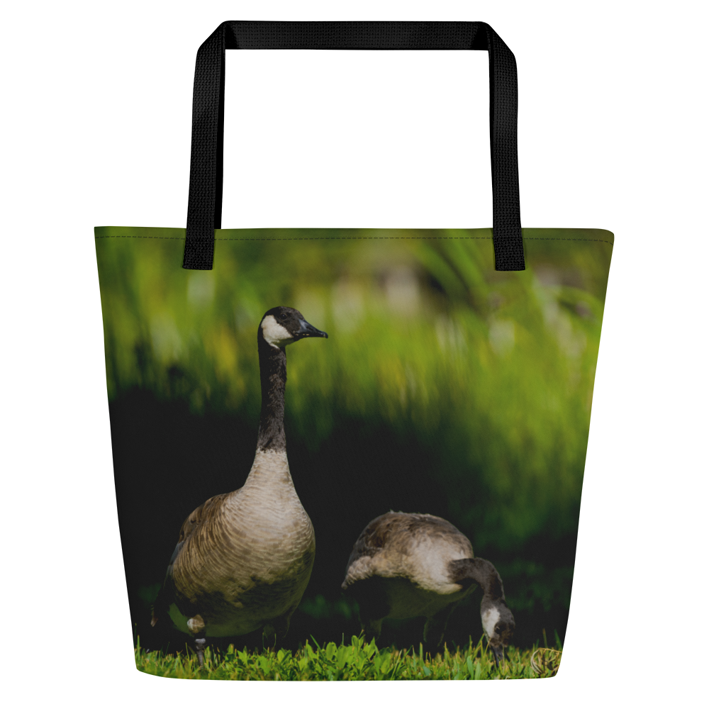 Canada Geese All-Over Print Large Tote Bag - The Overland Diaries