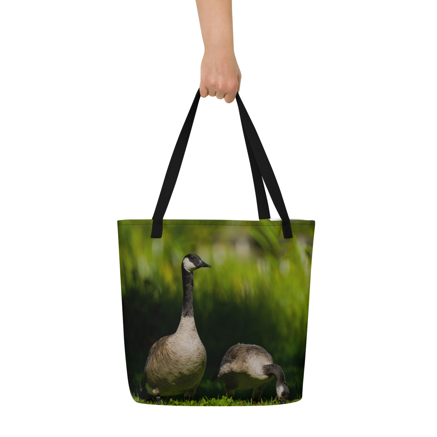 Canada Geese All-Over Print Large Tote Bag - The Overland Diaries