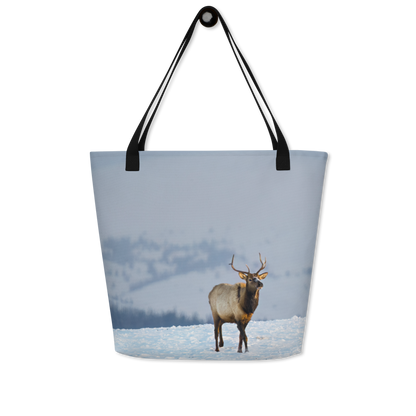 Elk beautiful light All-Over Print Large Tote Bag - The Overland Diaries