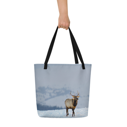 Elk beautiful light All-Over Print Large Tote Bag - The Overland Diaries