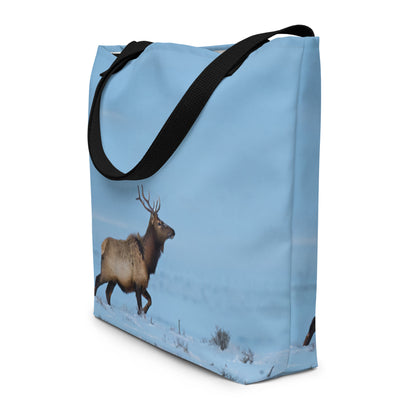 Elk All-Over Print Large Tote Bag - The Overland Diaries