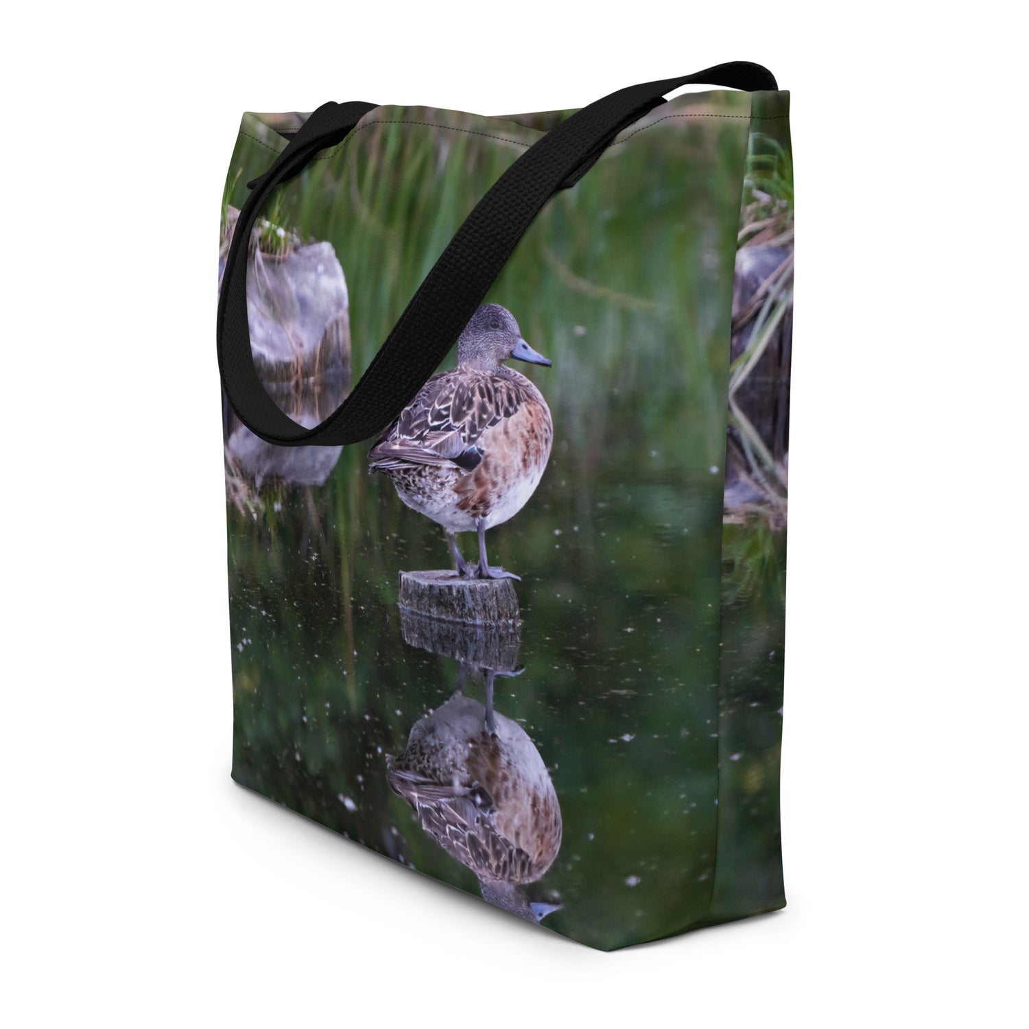 American Wigeon All-Over Print Large Tote Bag - The Overland Diaries