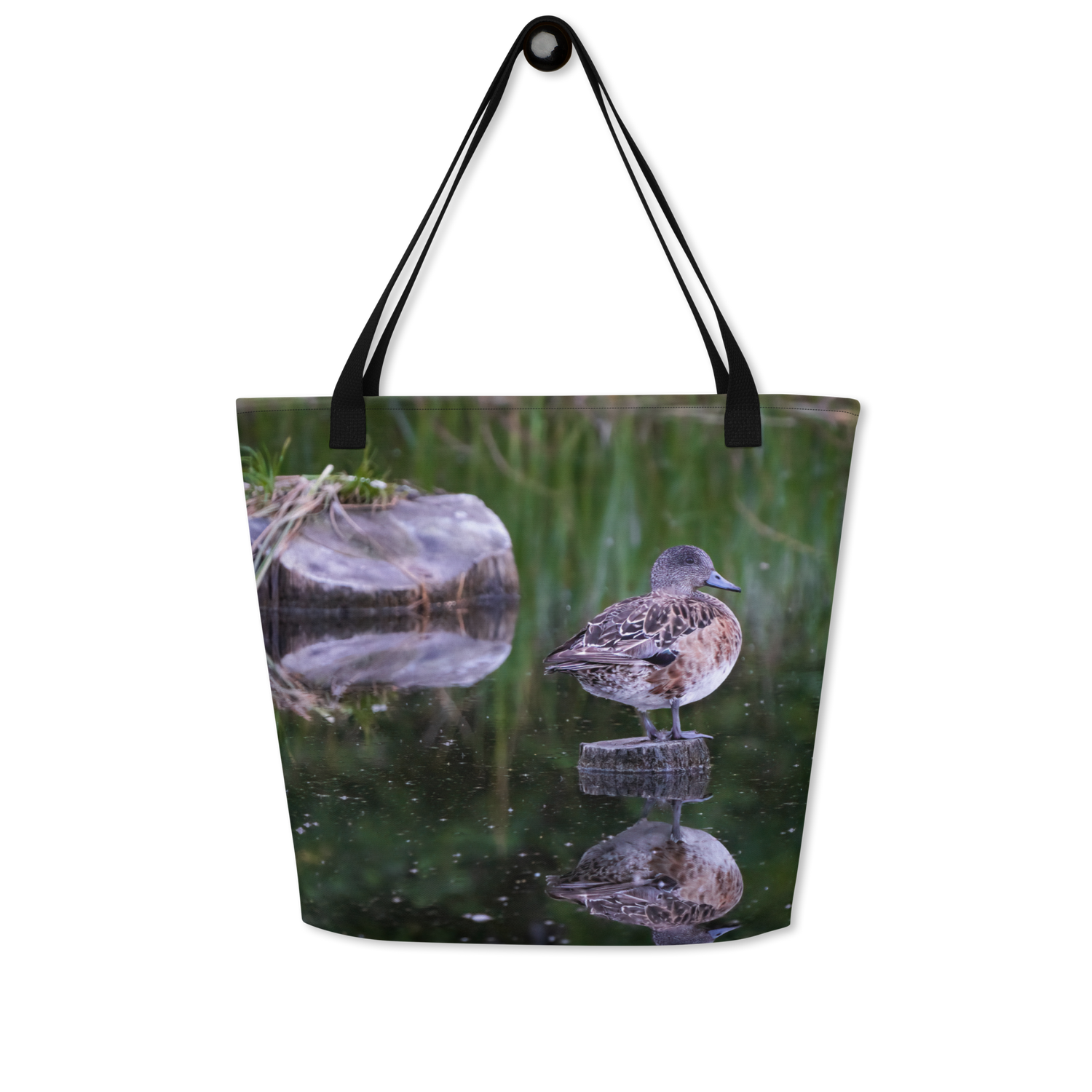 American Wigeon All-Over Print Large Tote Bag - The Overland Diaries