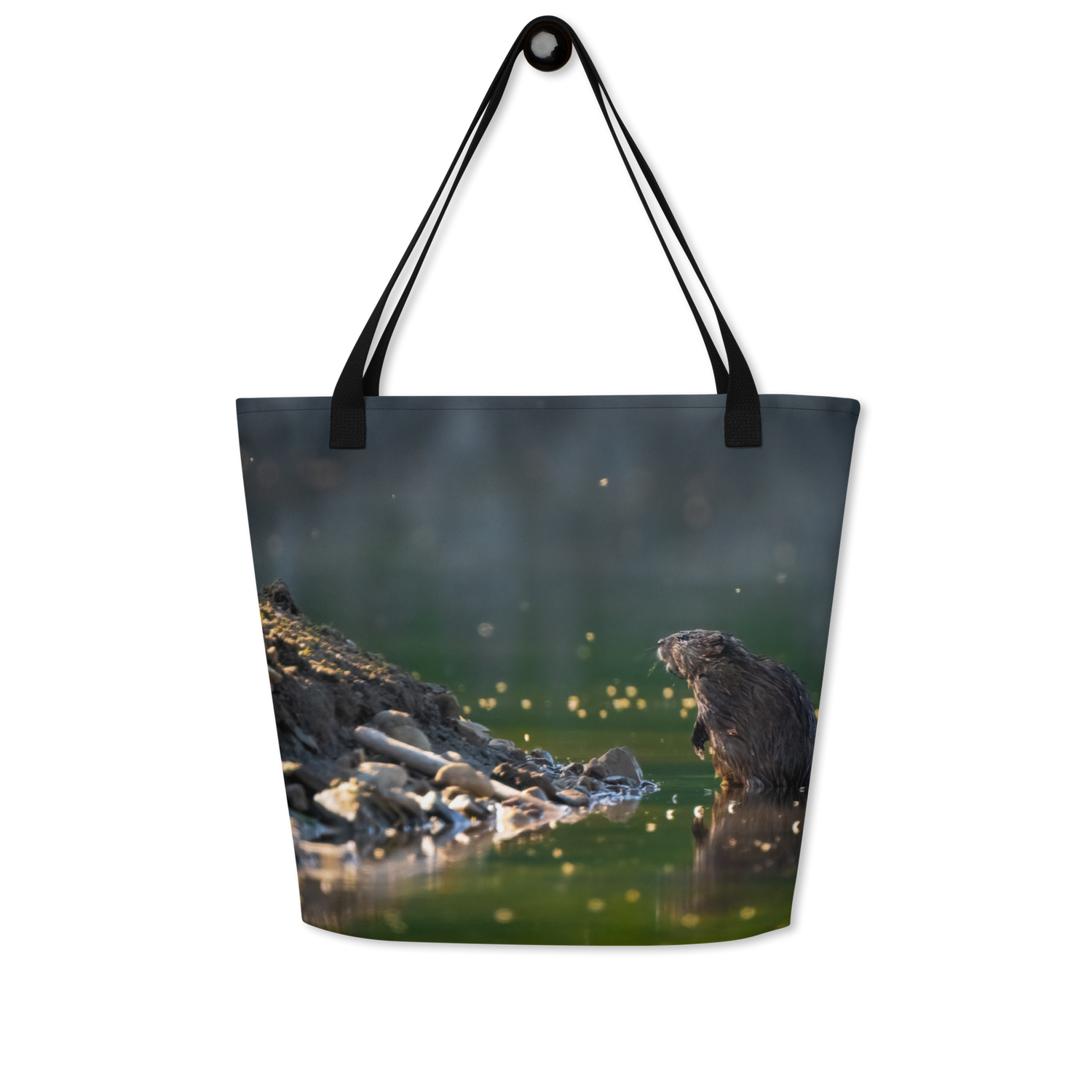 Muskrat All-Over Print Large Tote Bag - The Overland Diaries