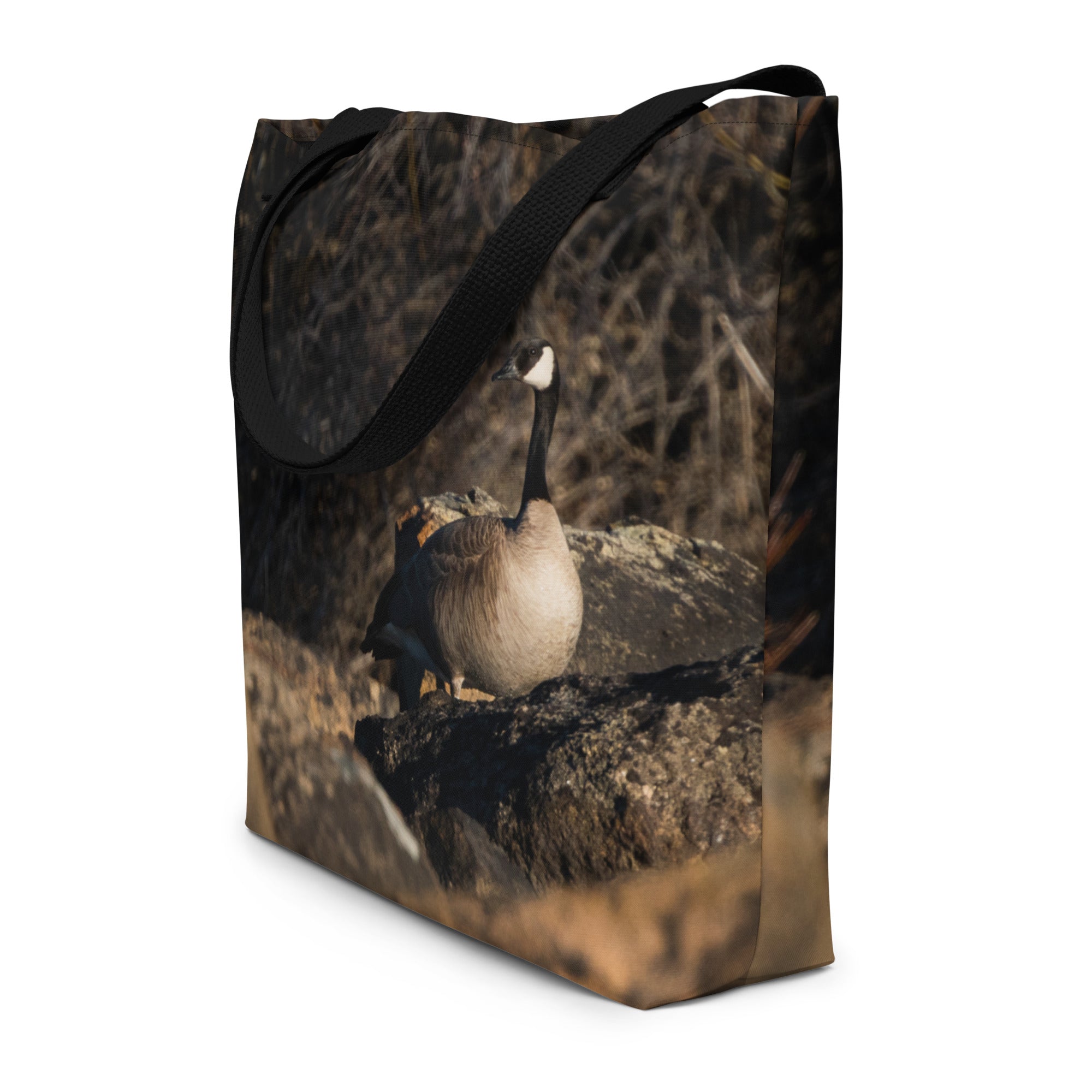 Canada Geese All-Over Print Large Tote Bag - The Overland Diaries