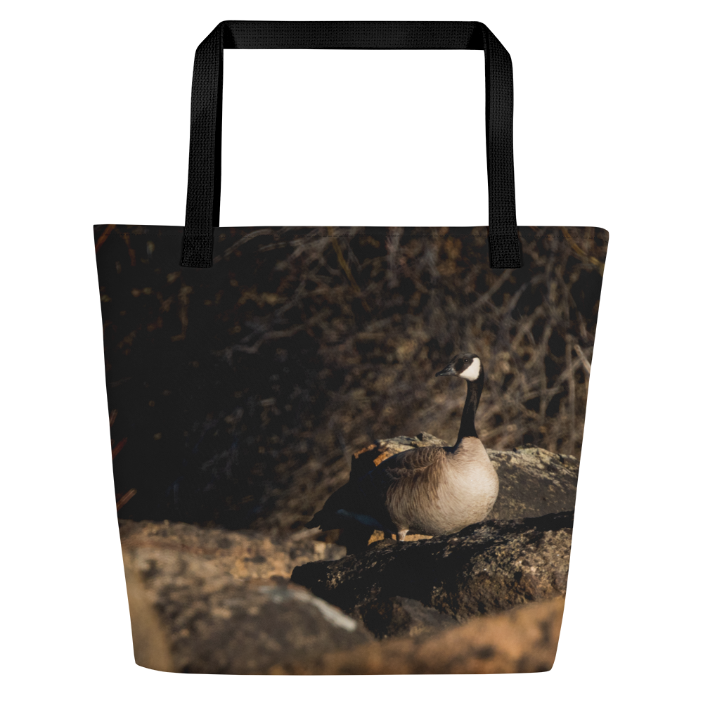 Canada Geese All-Over Print Large Tote Bag - The Overland Diaries