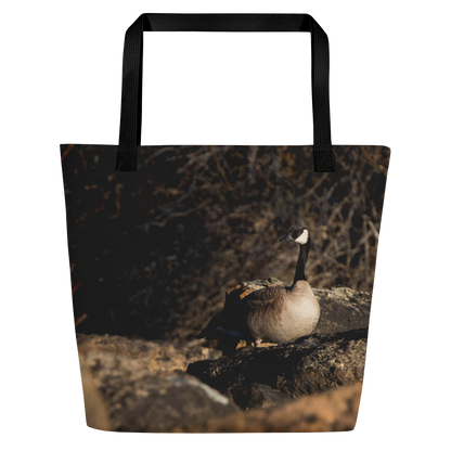 Canada Geese All-Over Print Large Tote Bag - The Overland Diaries