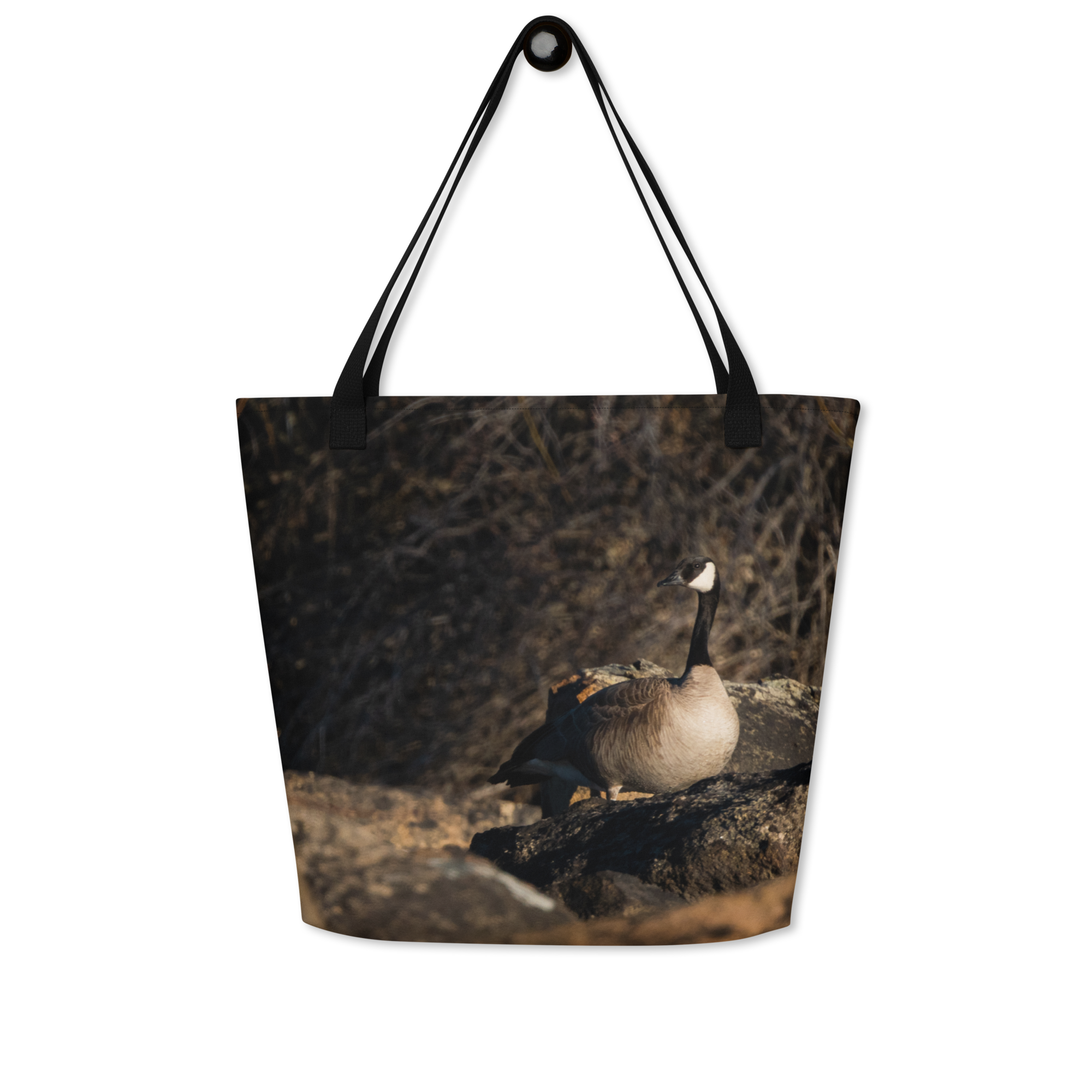 Canada Geese All-Over Print Large Tote Bag - The Overland Diaries