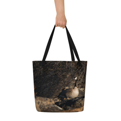 Canada Geese All-Over Print Large Tote Bag - The Overland Diaries