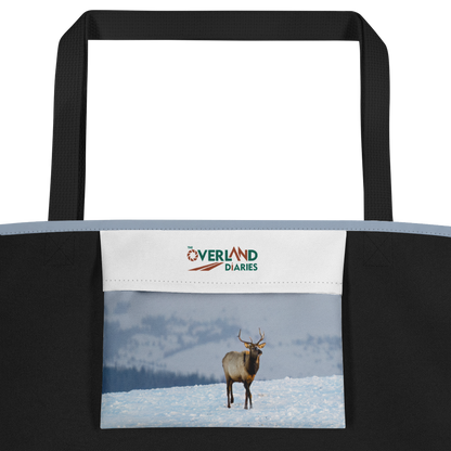 Elk beautiful light All-Over Print Large Tote Bag - The Overland Diaries