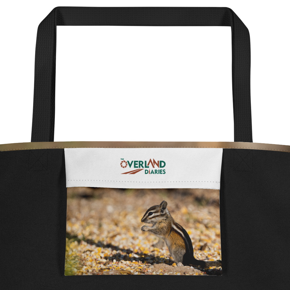 Chipmunk All-Over Print Large Tote Bag - The Overland Diaries