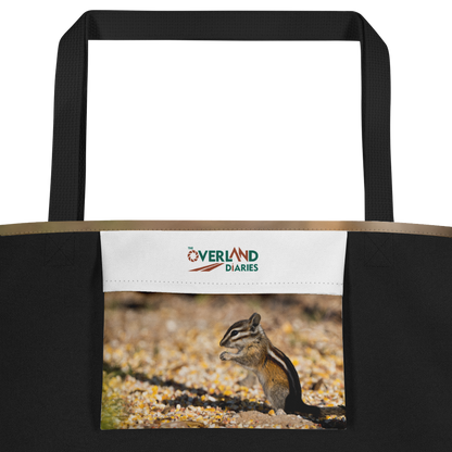 Chipmunk All-Over Print Large Tote Bag - The Overland Diaries