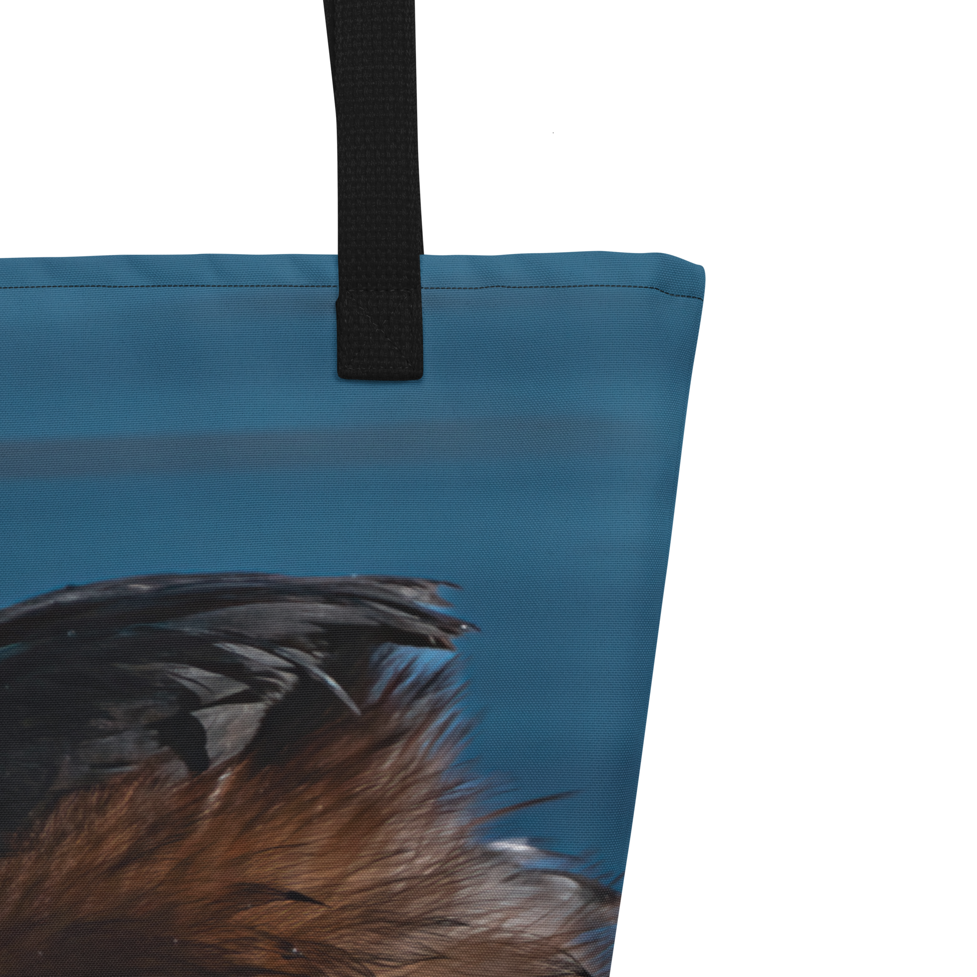 Eared Grebe All-Over Print Large Tote Bag - The Overland Diaries