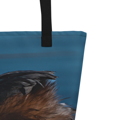 Eared Grebe All-Over Print Large Tote Bag - The Overland Diaries