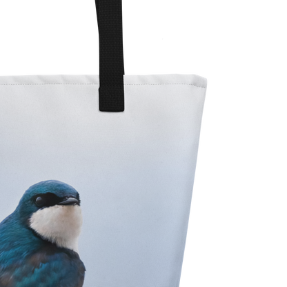 Tree Swallow All-Over Print Large Tote Bag - The Overland Diaries