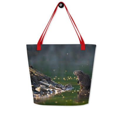 Muskrat All-Over Print Large Tote Bag - The Overland Diaries