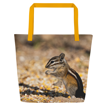 Chipmunk All-Over Print Large Tote Bag - The Overland Diaries