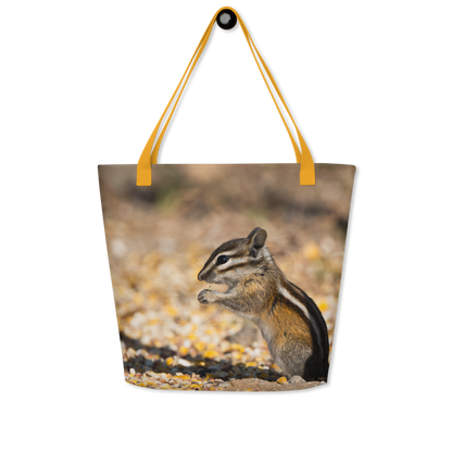 Chipmunk All-Over Print Large Tote Bag - The Overland Diaries