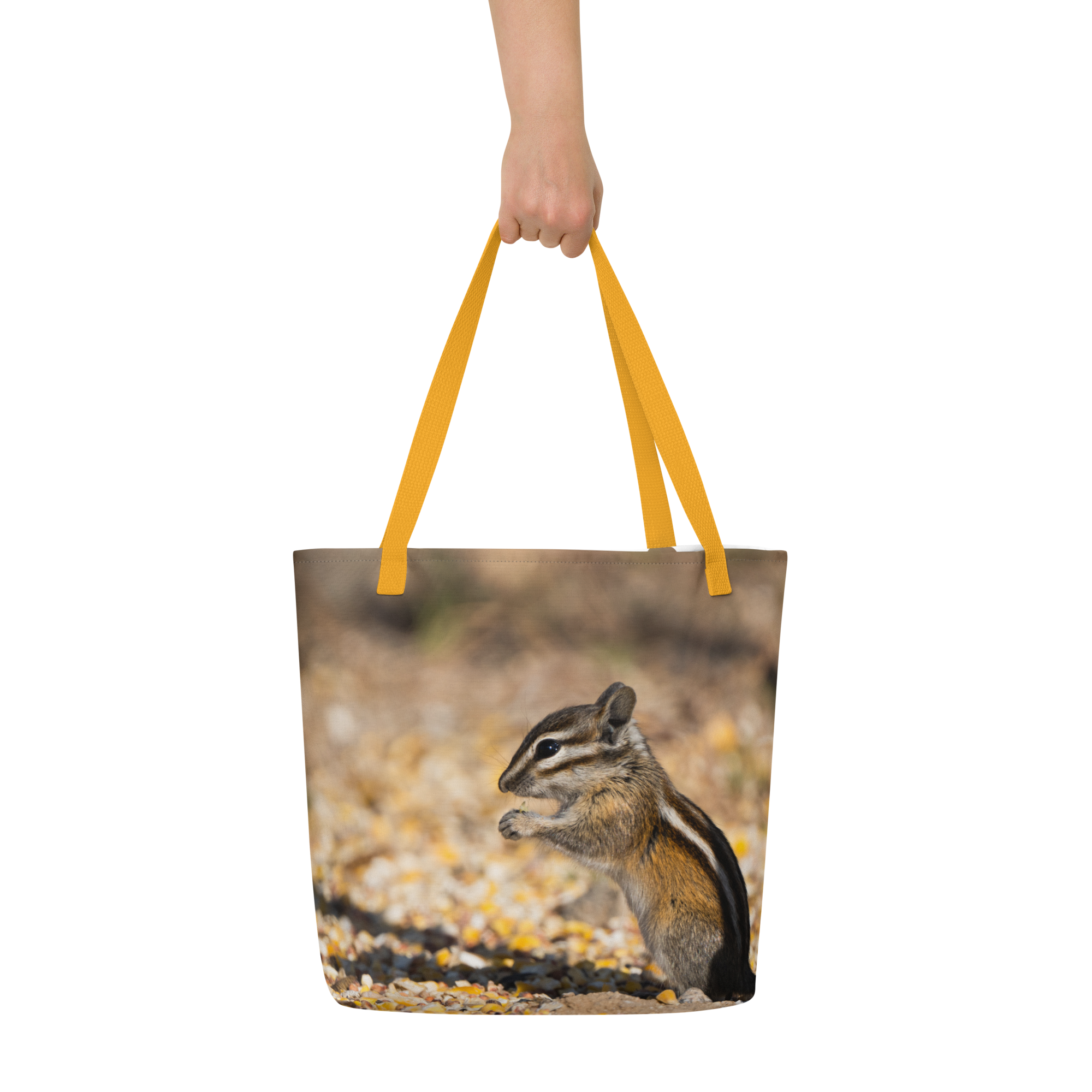 Chipmunk All-Over Print Large Tote Bag - The Overland Diaries