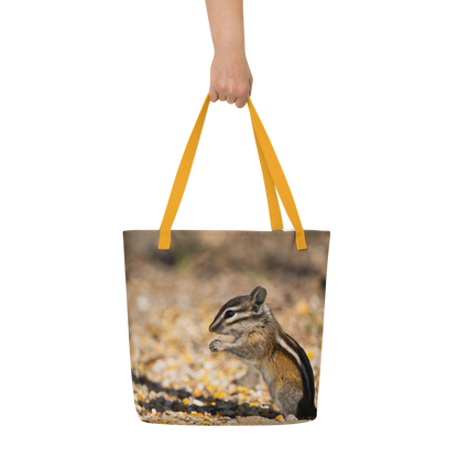 Chipmunk All-Over Print Large Tote Bag - The Overland Diaries