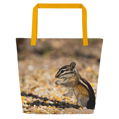 Chipmunk All-Over Print Large Tote Bag - The Overland Diaries