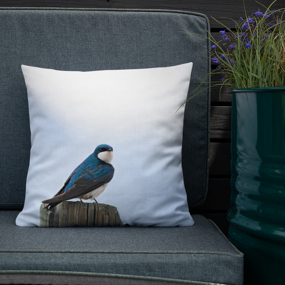 Tree Swallow Premium Pillow - The Overland Diaries