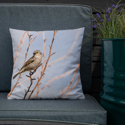 House Sparrow Premium Pillow - The Overland Diaries