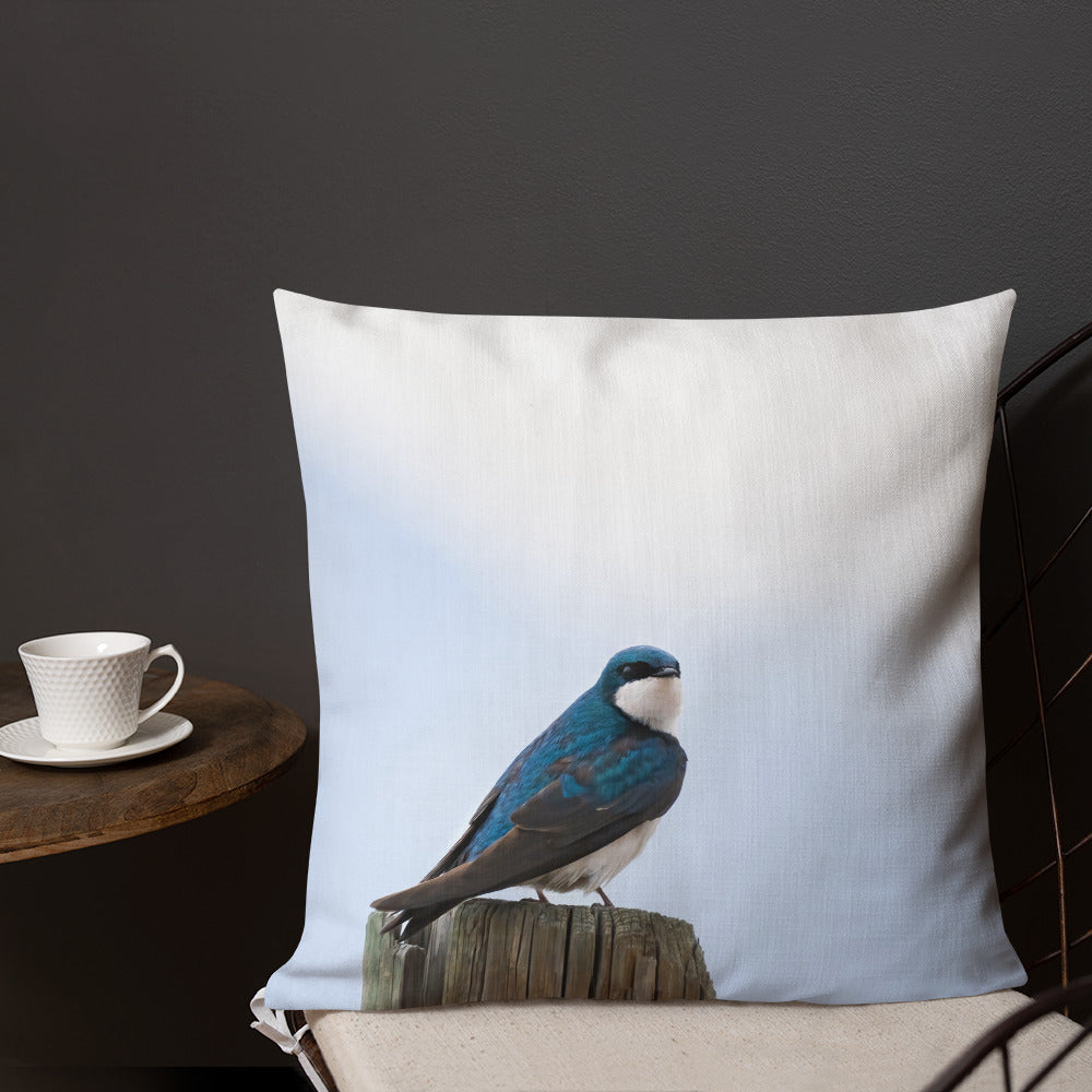 Tree Swallow Premium Pillow - The Overland Diaries