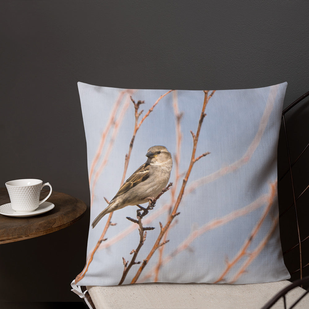 House Sparrow Premium Pillow - The Overland Diaries