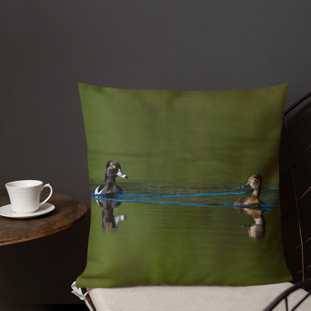 Ring Necked- ducks Premium Pillow - The Overland Diaries