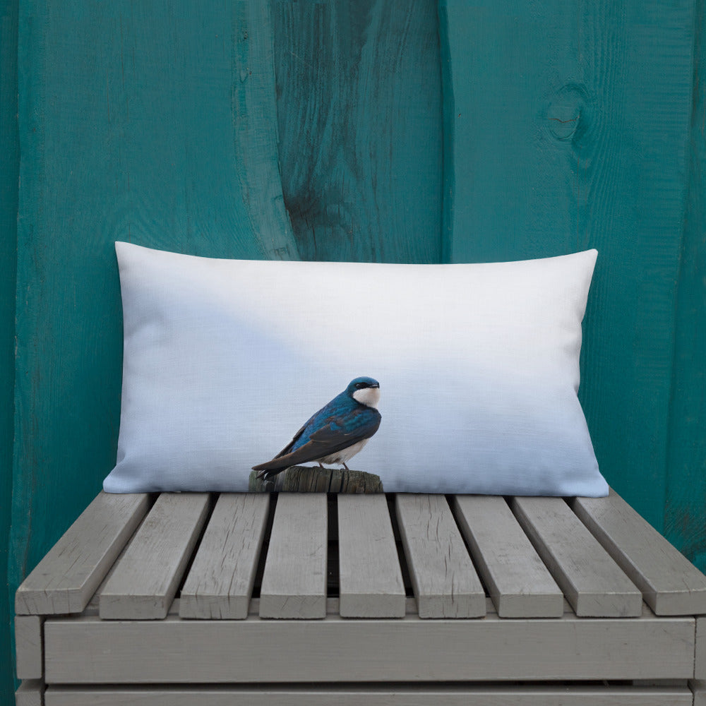 Tree Swallow Premium Pillow - The Overland Diaries