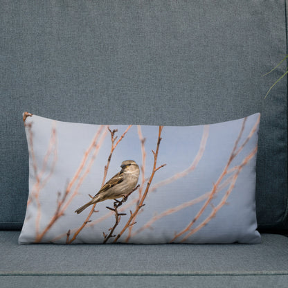 House Sparrow Premium Pillow - The Overland Diaries