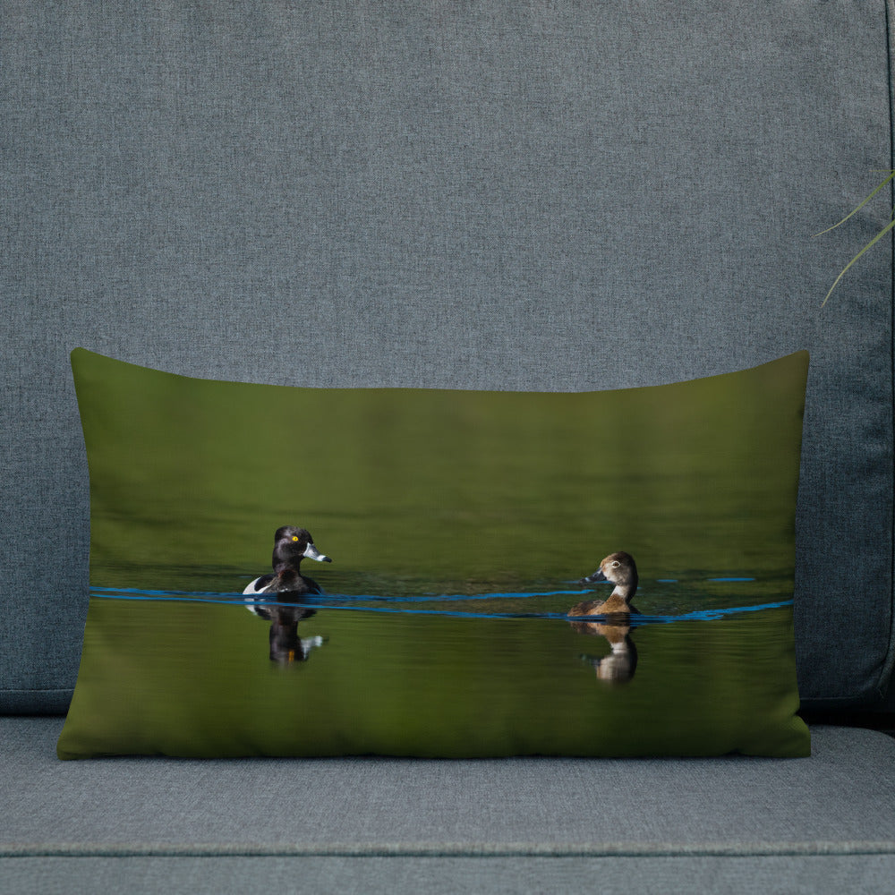 Ring Necked- ducks Premium Pillow - The Overland Diaries