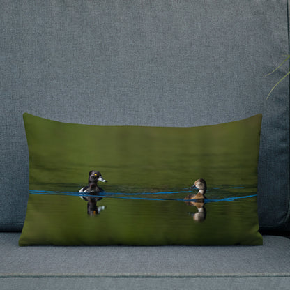 Ring Necked- ducks Premium Pillow - The Overland Diaries