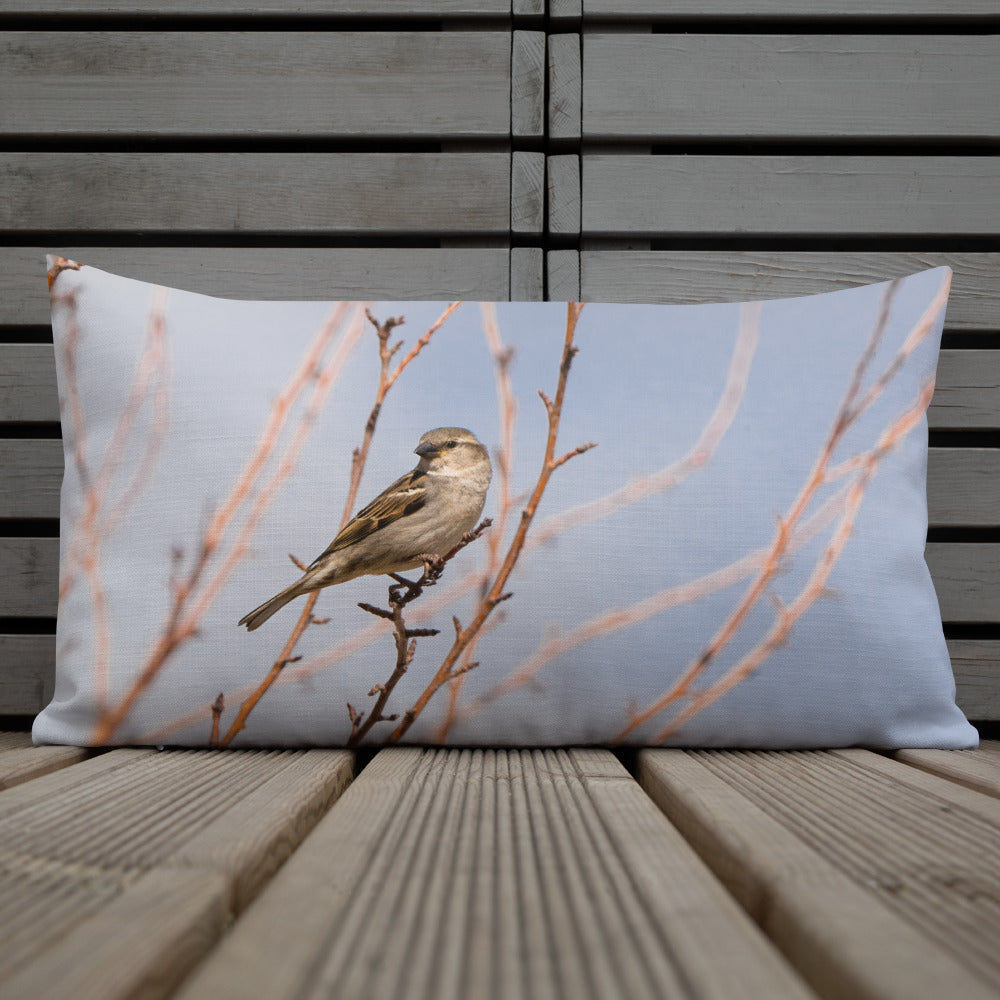 House Sparrow Premium Pillow - The Overland Diaries