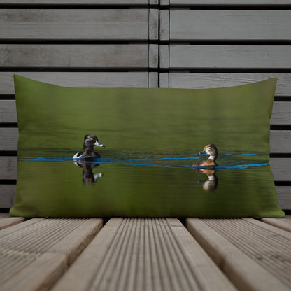 Ring Necked- ducks Premium Pillow - The Overland Diaries