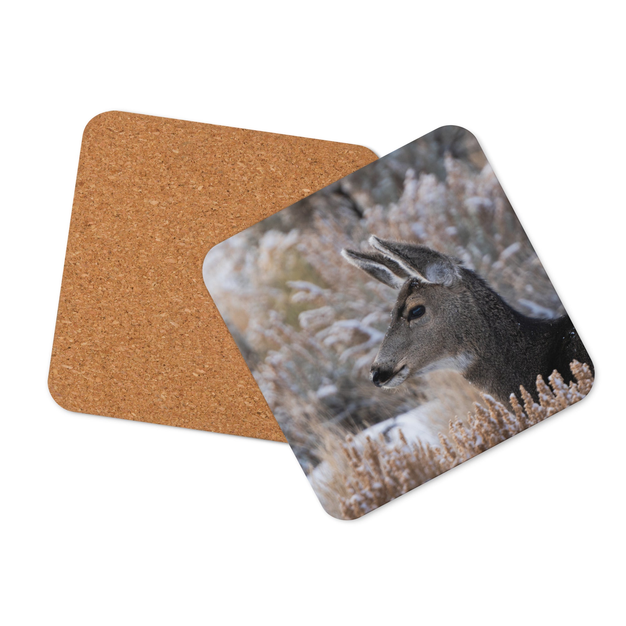 Mule Deer Fawn Cork-Back Coaster - The Overland Diaries