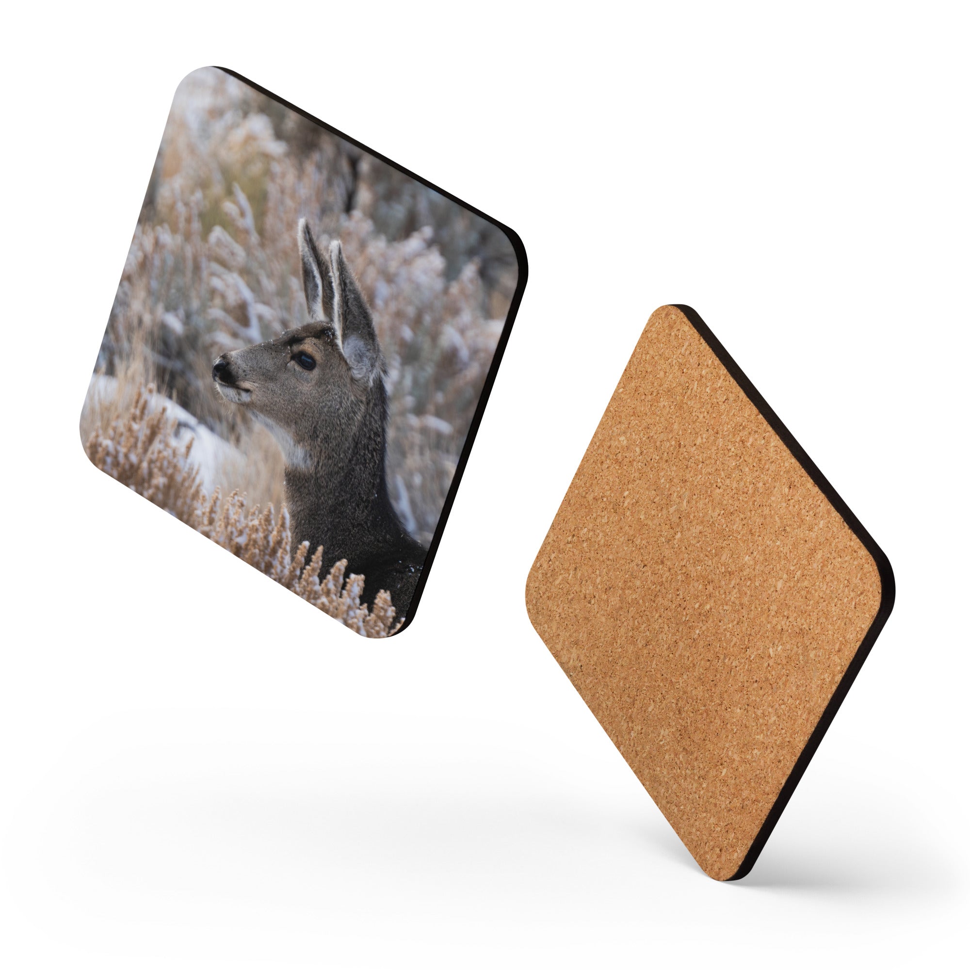 Mule Deer Fawn Cork-Back Coaster - The Overland Diaries