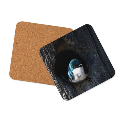 Tree Swallow Cork-Back Coaster - The Overland Diaries