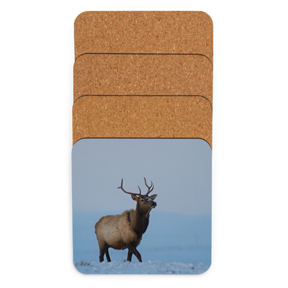 Elk Cork-back coaster - The Overland Diaries
