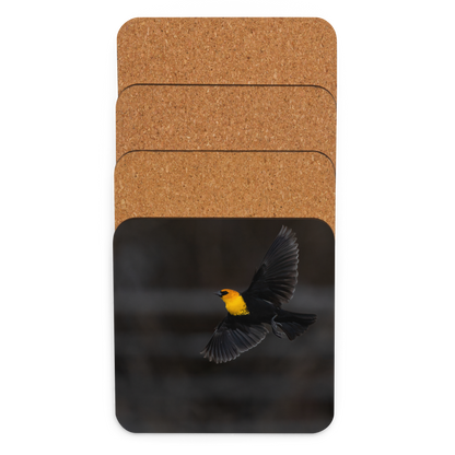 Flying Yellow Head Cork-back Coaster - The Overland Diaries