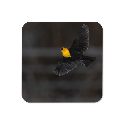 Flying Yellow Head Cork-back Coaster - The Overland Diaries