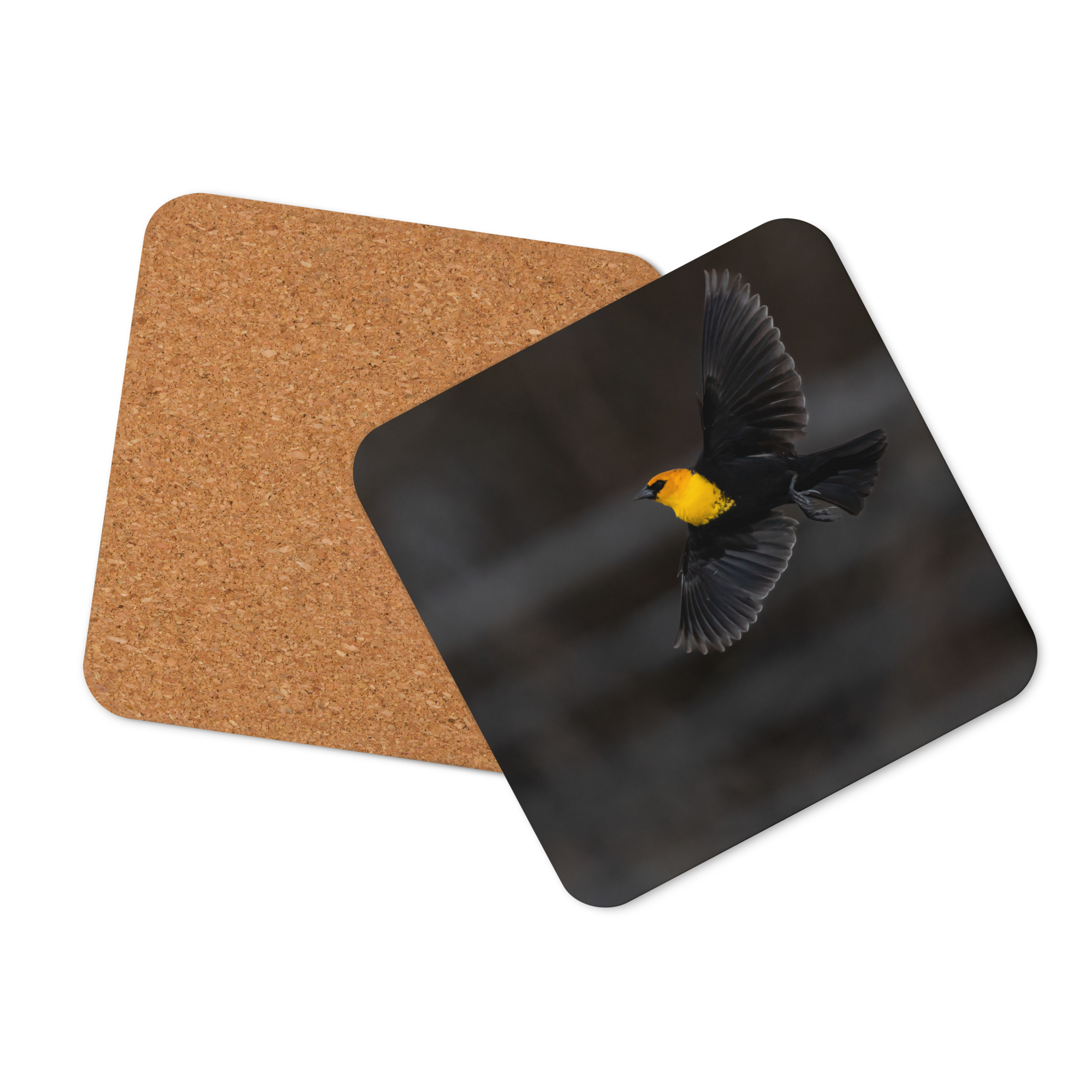 Flying Yellow Head Cork-back Coaster - The Overland Diaries